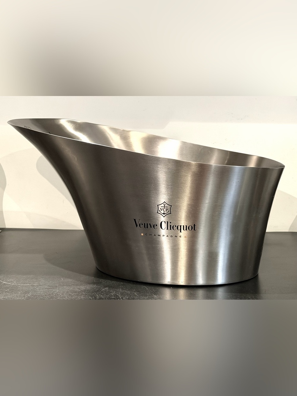 HUGE ART DECO OCEANLINER VEUVE CLICQUOT CHAMPAGNE FRANCE VCP ICE BASIN COOLER